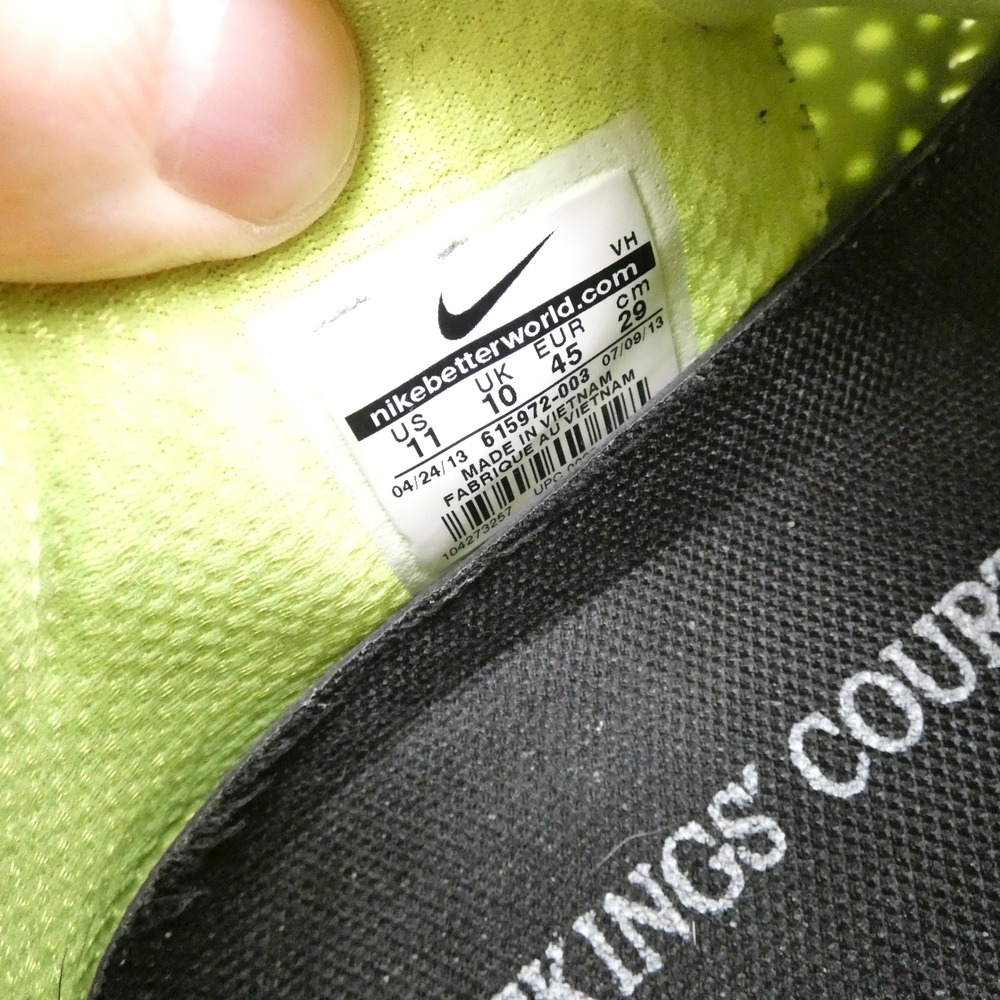 Nike Lunar Dominate Mens Training Shoes Black Volt Yellow 615972-003 Size 11 - Picture 11 of 12